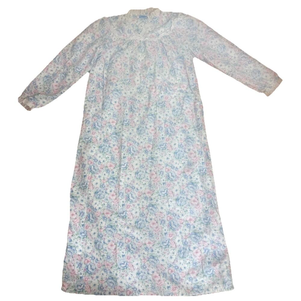 Vintage LANZ OF SALZBURG Women’s Cotton Night Gown House Dress Size XS/Small